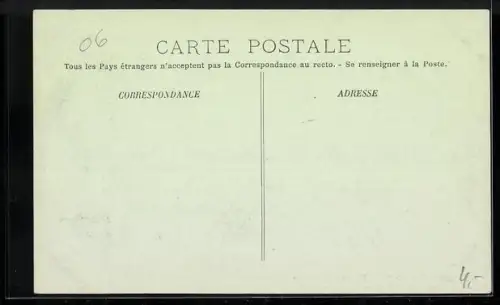 AK Monaco, Vue prise de Monaco sous les Oliviers