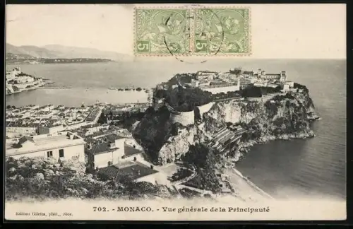 AK Monaco, Vue generale de la Principauté