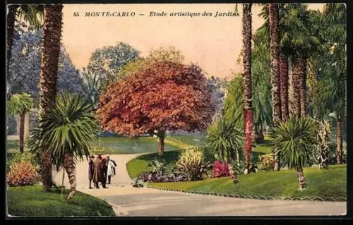 AK Monte Carlo, Etude artistique des Jardins