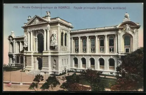 AK Monaco, Musée Océanographique, Facade principale
