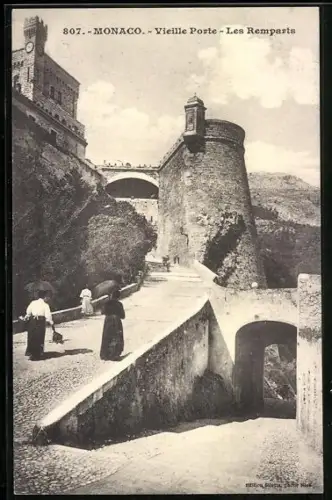 AK Monaco, Vieille Porte, Les Remparts