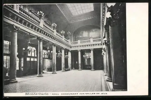 AK Monte-Carlo, Hall Conduisant Aux Salles De Jeux