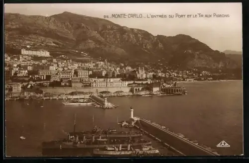 AK Monte-Carlo, L`entrée du Port et le tir aux pigeons