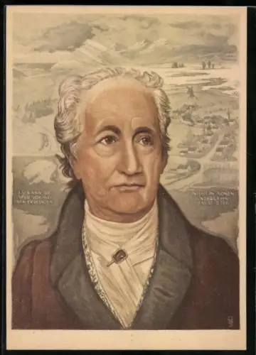 AK Portrait von Johann Wolfgang von Goethe