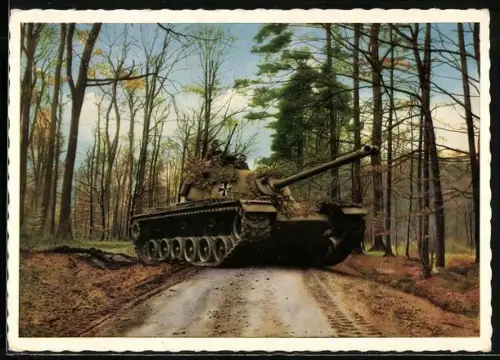 AK Die Deutsche Bundeswehr mit Panzer M 48