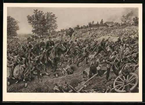 AK Reichseinigungskriege, Schlussepisode aus der Schlacht von Wörth am 6. August 1870