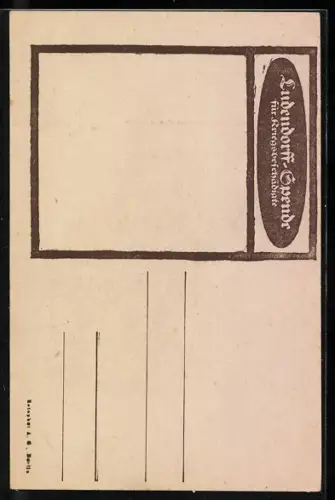 AK Portrait Generalfeldmarschall Paul von Hindenburg, Uniform mit Orden Pour le Merite