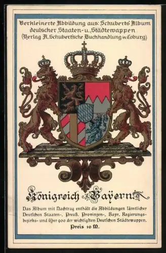 AK Wappen des Königreich Bayern