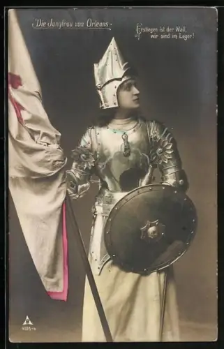 AK Jeanne d`Arc / Johanna von Orleans, Erstiegen ist der Wall...