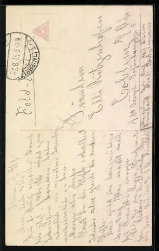 AK Fräulein Feldgrau mit Mütze