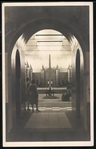 AK Das Bayerische Handwerk, 1927, offizielle Ausstellungs-Karte