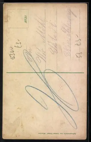 AK Loreley auf dem Felsen beim Bezirzen eines Fischers