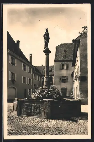 AK Staufen /Br., MarienbrunnenOrtspartie