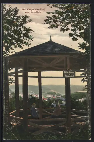 AK Bad Langenschwalbach, Ortsansicht vom Beutelstein, Pavillon