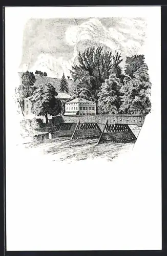 AK Wasserburg a. Inn, Innbrücke