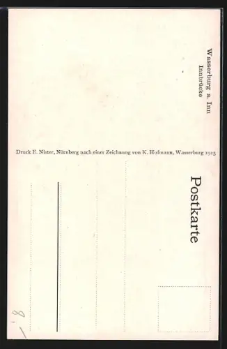 AK Wasserburg a. Inn, Innbrücke