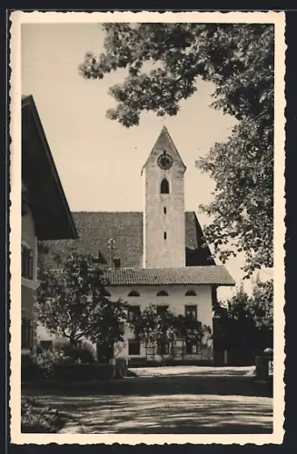 AK Grossholzhausen, Kirche und Strasse