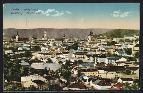AK Lwów / Lemberg, Teilansicht der Stadt