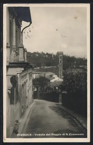 AK Fiesole, Veduta del Poggio di S. Francesco