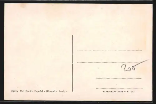 AK Anzio, Riviera Ponente, Poste e Palazzo comunale, Piazza Pia, Ruderi di Nerone