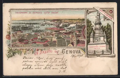 Lithographie Genova, Panorama di Genova