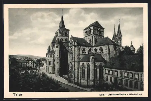 AK Trier, Dom, Liebfrauenkirche, Bischofshof, Wallfahrt zum hl. Rock 1933