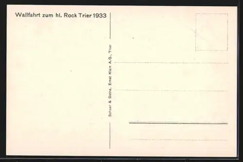 AK Trier, Dom, Liebfrauenkirche, Bischofshof, Wallfahrt zum hl. Rock 1933