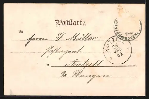 AK Stuttgart, Kaiser Wilhelm-Denkmal