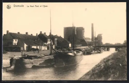 AK Dixmude, Le haut Pont et l'Yser, Wasserpartie, Boote