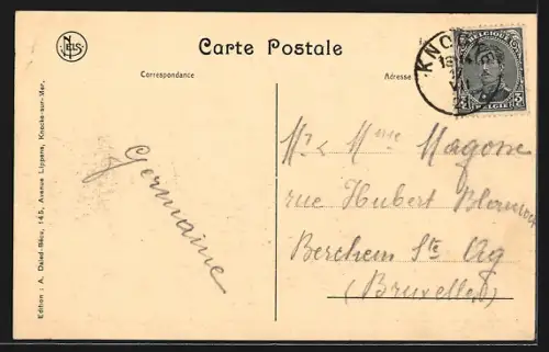 AK Knocke-sur-Mer, La Digue et Hôtel Palace