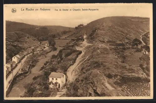 AK La Roche en Ardenne, Vue de Dester et Chapelle Sainte-Marguerite