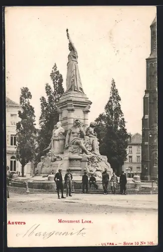 AK Anvers, Monument Loos