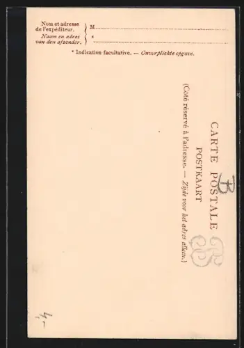 AK Mont-Saint-Amand, Vue dans le Béguinage