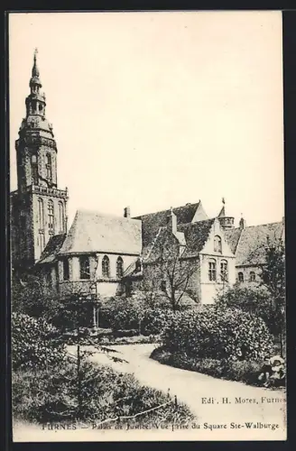AK Furnes, Palais de Justice, Vue prise du Square Ste-Walburge