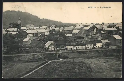 AK Houyet, Panorama mit Kirche