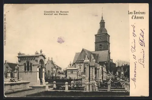 AK Anvers, Cimetière de Merxem
