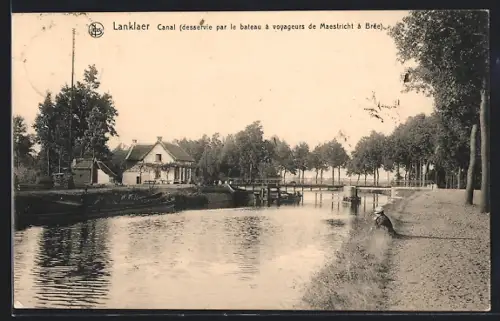 AK Lanklaer, Canal desservie par le bateau à voyageurs de Maestricht à Brée