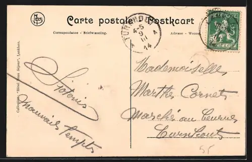 AK Lanklaer, Canal desservie par le bateau à voyageurs de Maestricht à Brée