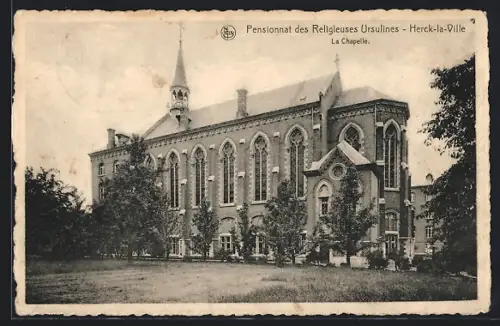AK Herck-la-Ville, Pensionnat des Religieuses Ursulines, La Chapelle