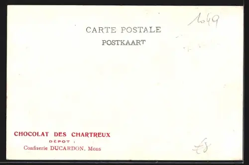 AK Theux-Franchimont, Panorama mit Kirche