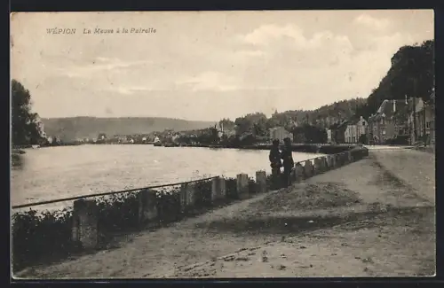 AK Wépion, La Meuse à la Pairelle