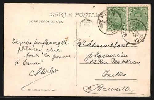 AK Wépion, La Meuse à la Pairelle