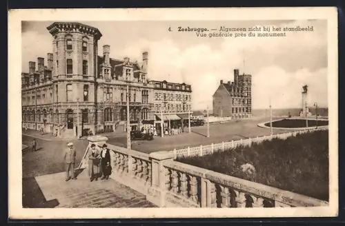 AK Zeebrugge, Vue générale près du monument