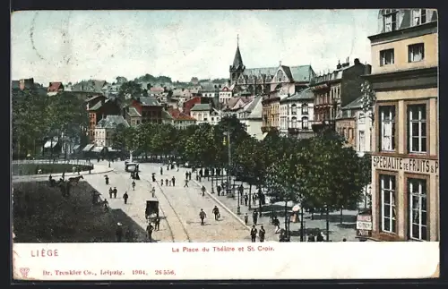 AK Liège, La Place du Théâtre et St. Croix