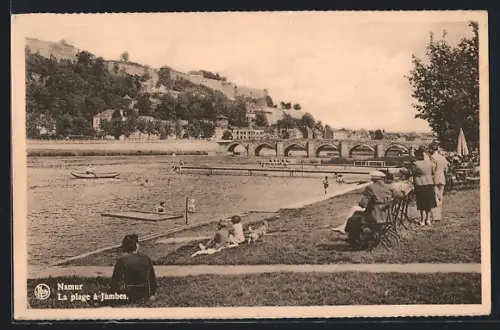 AK Namur, La plage à Jambes