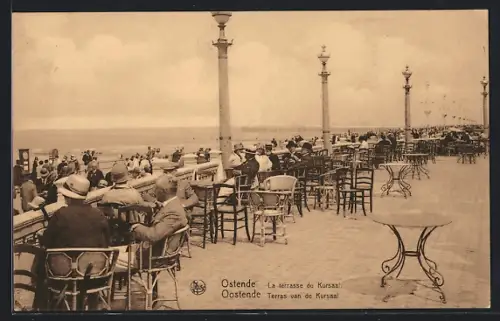 AK Ostende, La terrasse du Kursaal
