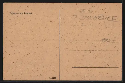 AK Folmava na Sumave, Panorama