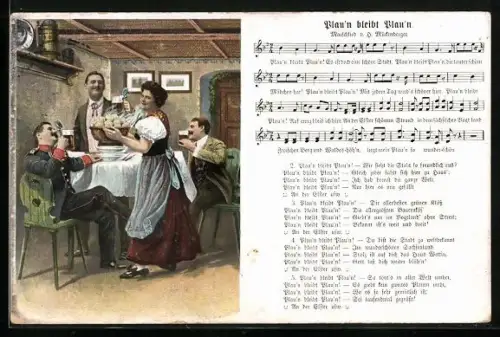 Lied-AK Hilmar Mückenberger: Plau`n bleibt Plau`n
