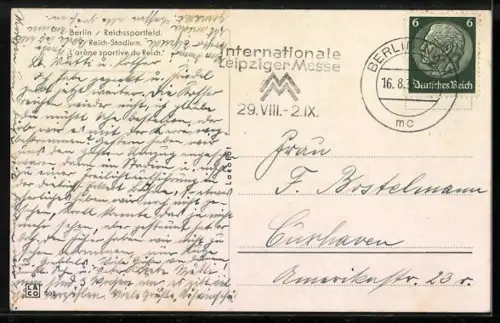 AK Berlin, Sicht zum Eingang vom Olympia-Stadion