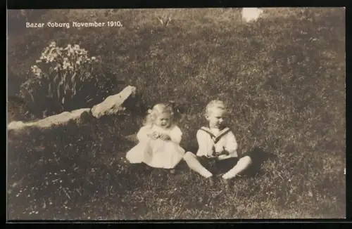 AK Prinz Leopold und Prinzessin Sibille von Sachsen-Coburg-Gotha